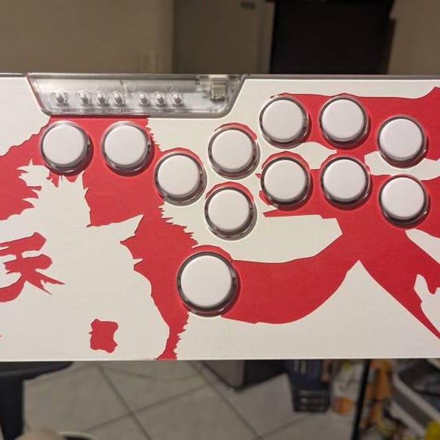 Akuma Foil Street Fighter Snackbox Micro XL Layered Stencil Cut