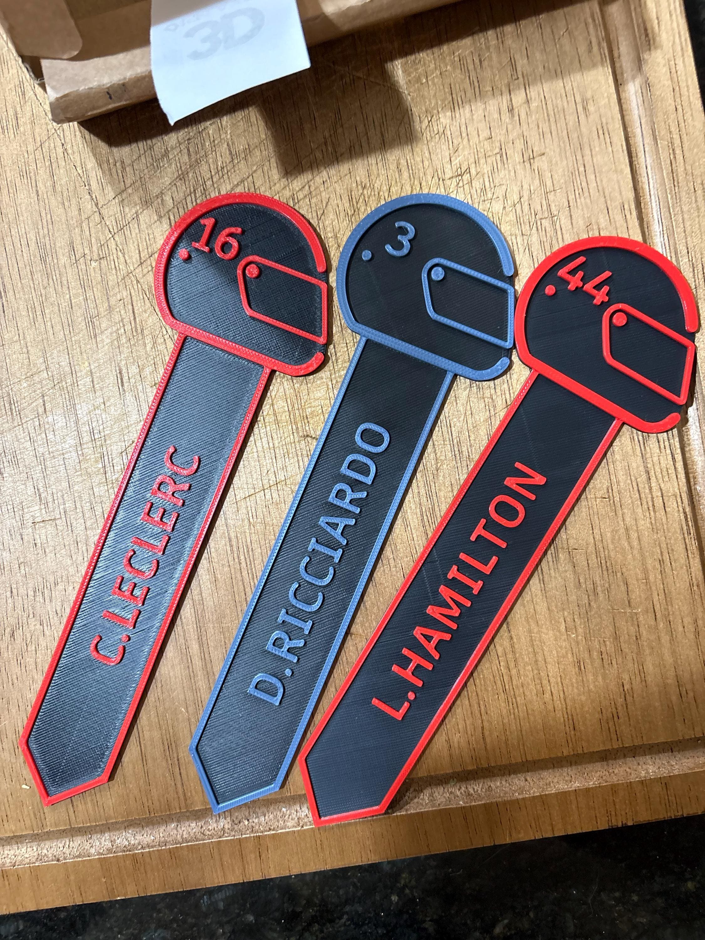 Formula 1 Inspired Driver bookmark - F1 inspired bookmark - F1 gift - Updated for 2025