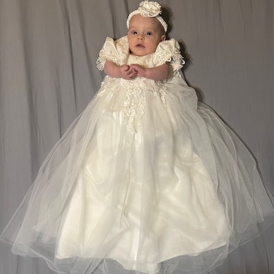 Christening Outfit From Wedding Gown Custom Boy - Etsy