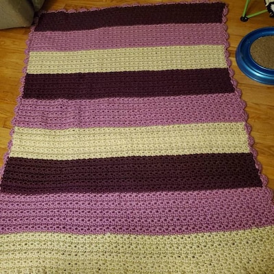 Pattern: Easy Chunky Crochet Blanket // Winter Jasmine Throw // Chunky ...