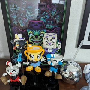 Cuphead King Dice Shadow Box Art by Artovision