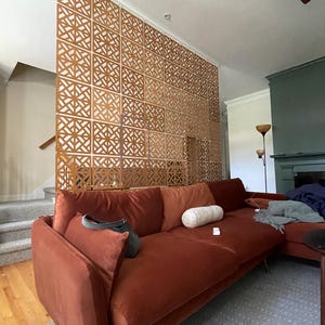 Suspended separating screen, Handing wall dividers, Room Divider Panels, Wooden Modular Wall, Hanging Room Partition, Modern Interior Panels