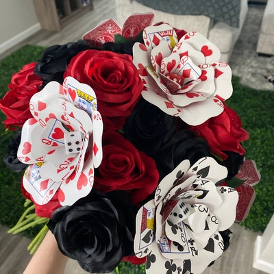 Playing Card Flower Bouquets - Etsy