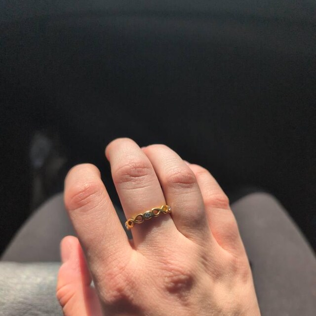 ATEEZ 8 Makes 1 Team - Gold & Silver Ring With Gemstones