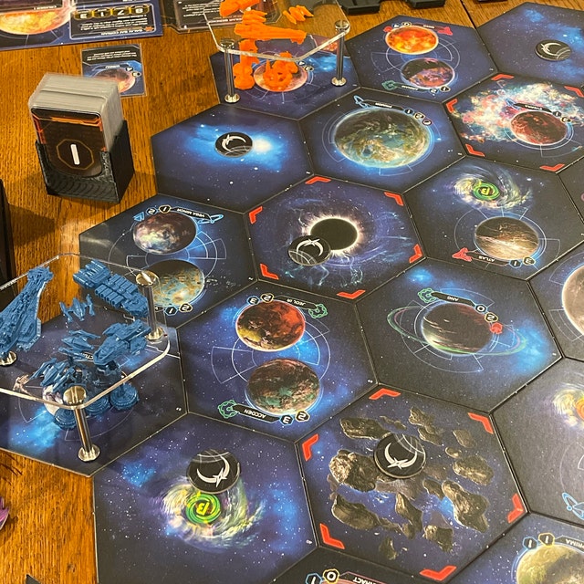 Soportes De Flota | 6 Piezas De 3.661 In | Patas De Acero Y Patas De Goma | Compatible Con Twilight Imperium 4, TI4 Codex, Eclipse: 2nd Dawn Para The Galaxy