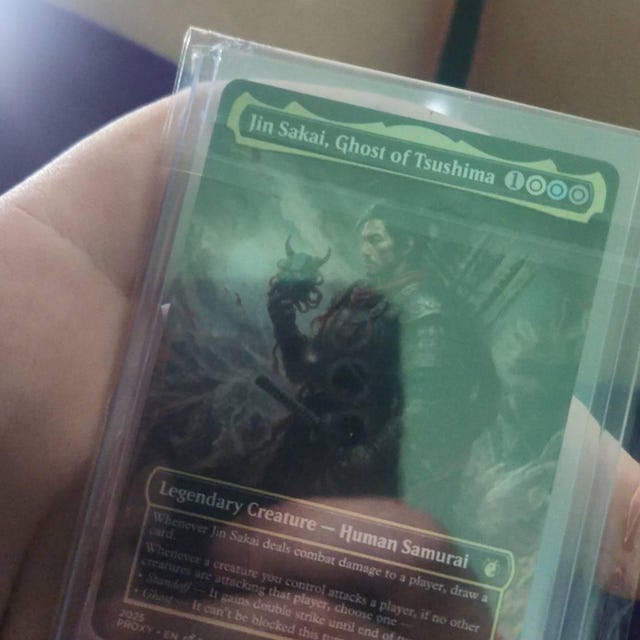 Jin Sakai, Ghost of Tsushima | Proxy Card - Etsy
