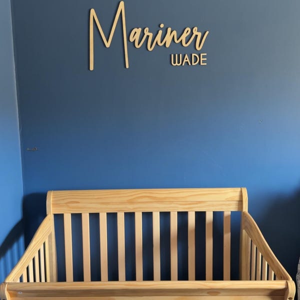 Custom Wood Nursery Name Sign, Custom Nursery Sign, Wooden Name Sign ...