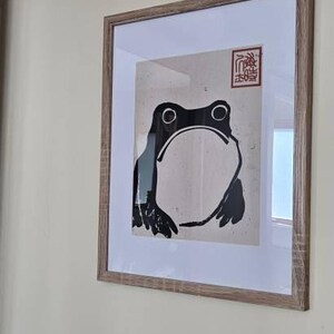 Antique Vintage Matsumoto Hoji Frog, Japan Art Print Frog Wall Art