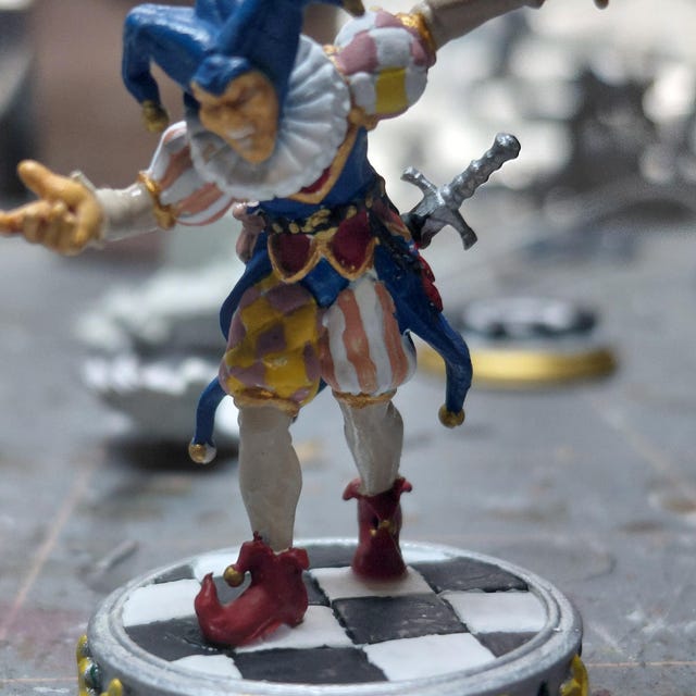 Jester the Fool Major Arcana Miniature 3D Resin Printed 28-32mm