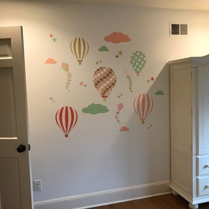 Ballon Kindergarten Wandaufkleber Drachen Und Sterne Etsy