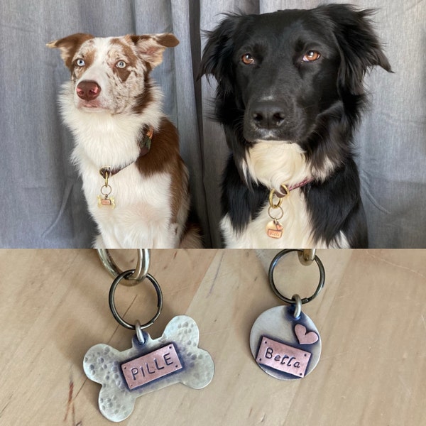 Image showcasing Dog Id Tag, Dog Name Plate, Pet Id Tag, Dog Name, Dog Tags Custom, Tag ...