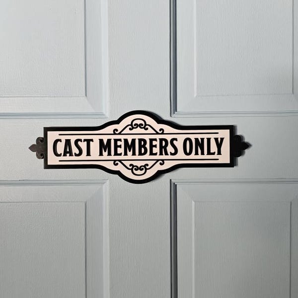 Cast Member Sign Cast Member Sign | Magical Themed Home Decor | Wall Sign - Etsy