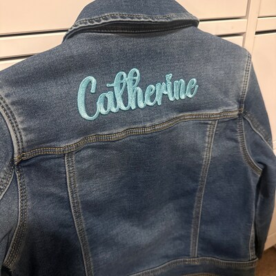 thumbnail image 2 of Custom Embroidered Name Patch – Iron On Or Sew On, Any Text, Classic Stripes Design 2 of 6