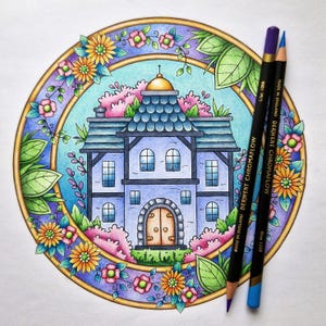 Little Worlds: digital coloring book with 30 hand-drawn coloring pages, PDF download, illustrated by Gabi Wolf