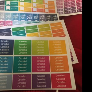 Cancelled Planner Stickers Headers Erin Condren Happy Planner ...