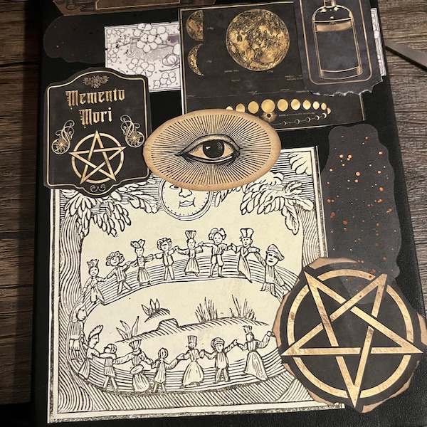 Mors Mortiferum Ephemera Kit for Journaling & Scrapbooking, Gothic ...