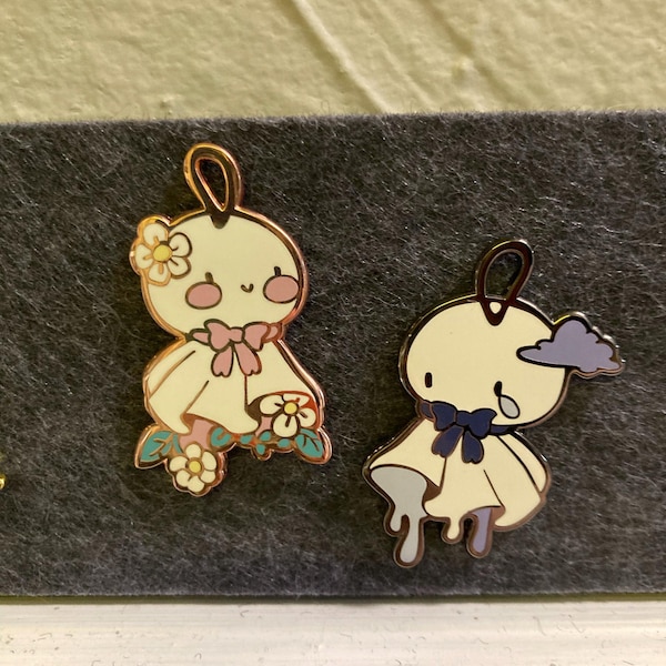 Teru Teru Bozu Large Hard Enamel Pin - Etsy