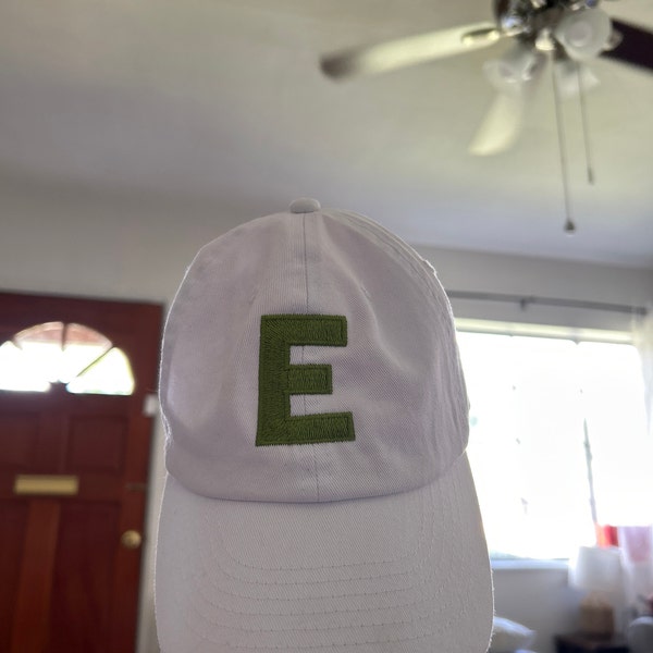 TODDLER Initial Monogram Baseball Cap - Custom Color Hat and Embroidery ...