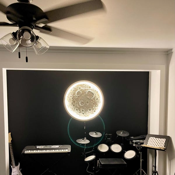 3D Moonlight Led Sign Illuminated Moonlight Wall Art Lighted Moonlight ...
