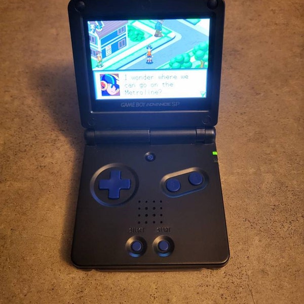 Gameboy Advance SP Solid Black Color AGS IPS Screen Mod With 10 Level Bright Adjustment - Etsy
