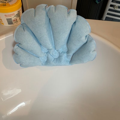 Bath Pillow Inflatable Waterproof Cushion With Non-slip Suction Cups ...
