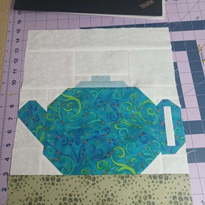 Set of 2 Tea Party Quilt Block Patterns: Teacup and Teapot Instructions ...