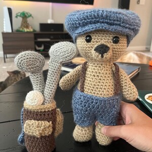 ゴルフクラブとバッグのかぎ針編みパターンのみPDFダウンロード