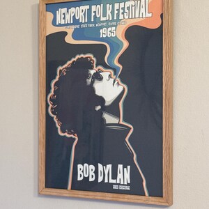 Newport Folk Festival Poster, Bob Dylan Print, Bob Dylan Poster