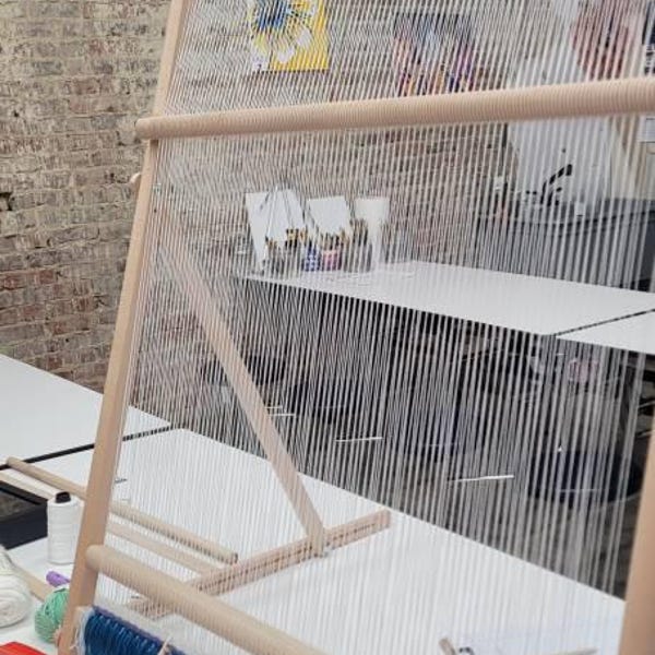 Large Heddle Bar Weaving Frame, 32x43 Inches Tapestry Wall Hanging Loom ...