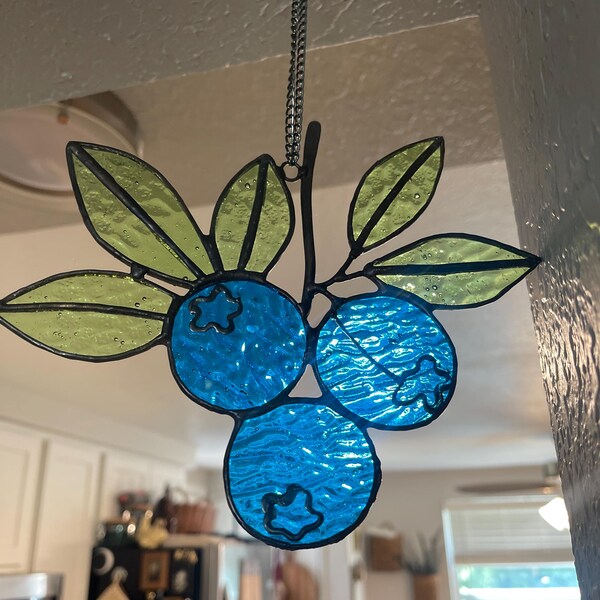 Teardrop Moonlit Stained Glass Pattern, Moon and Star Stained Glass ...