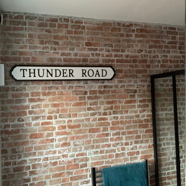 Bruce Springsteen Inspired Thunder Road Old Fashioned Faux Cast Iron ...
