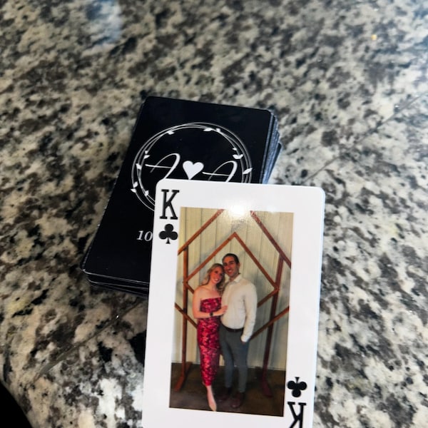 Custom deck of playing cards personalized photo album alternative