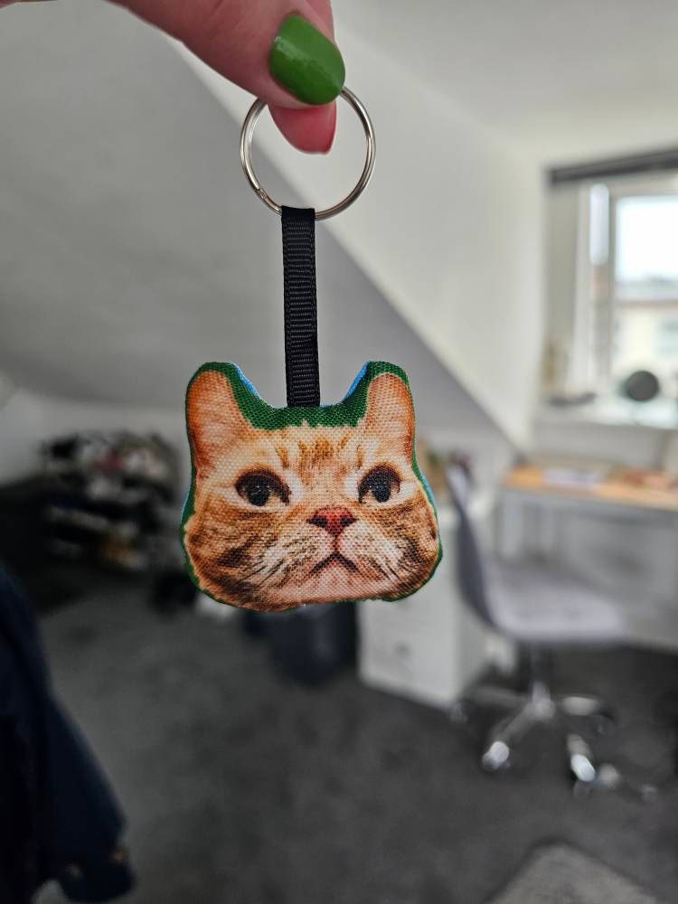 Custom Pet Head Keyring / Keychain - dog, cat, animal, photo, dog gifts, personalised dog keyring, personalised dog gifts, dog keyring, cute