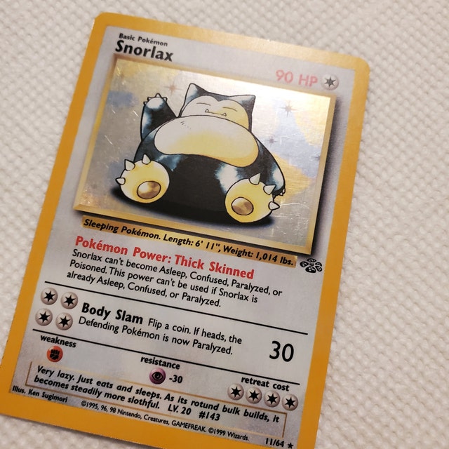 英語版初期　ポケモンカード　snorlax holo 1st Edition Pokemon PSA 9 MINT Snorlax 1st Edition Jungle 1999 Holo Rare