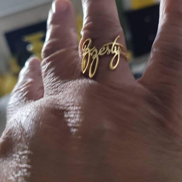 Custom Name Ring • Children Name Ring • Sterling Silver Ring ...