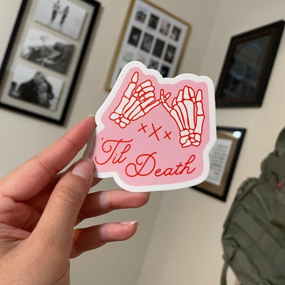 Pink 'til Death Sticker Bridesmaid Proposal Will You Be My Spooky ...