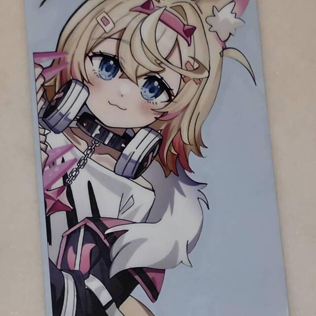 Mococo Abyssgard - Anime Peeking Sticker - Etsy