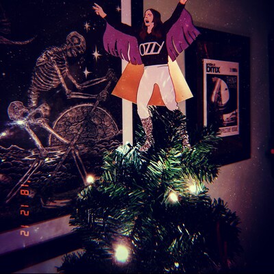 ozzy osbourne christmas tree topper