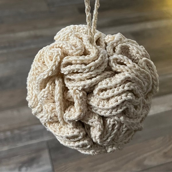 CROCHET PATTERN ⨯ Loofah Crochet Pattern, Bath Sponge DIY Crochet Pattern ⨯ Eco-friendly Loofah ...