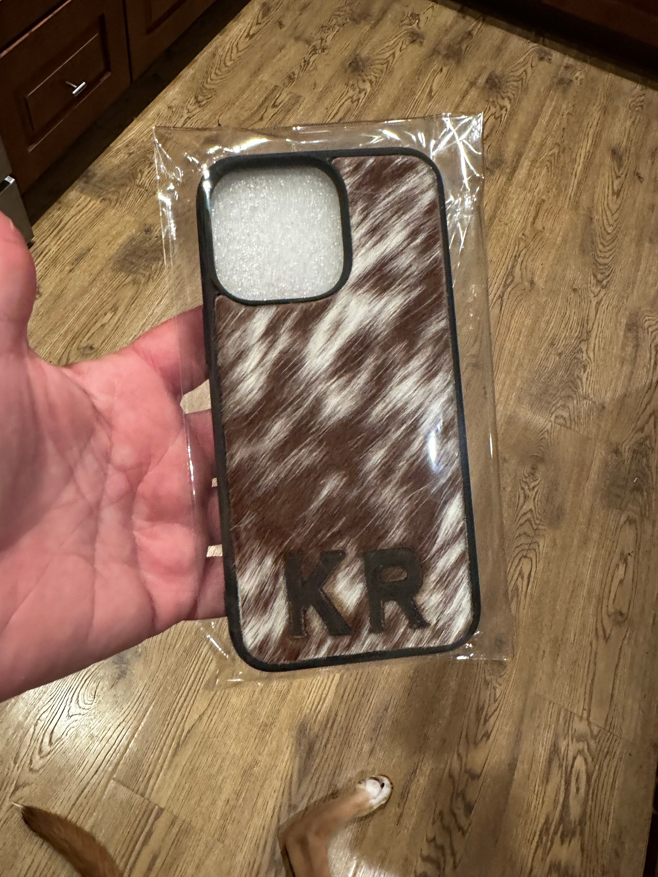 Genuine Hair On Hide, Western Cow iPhone Case, Phone Case