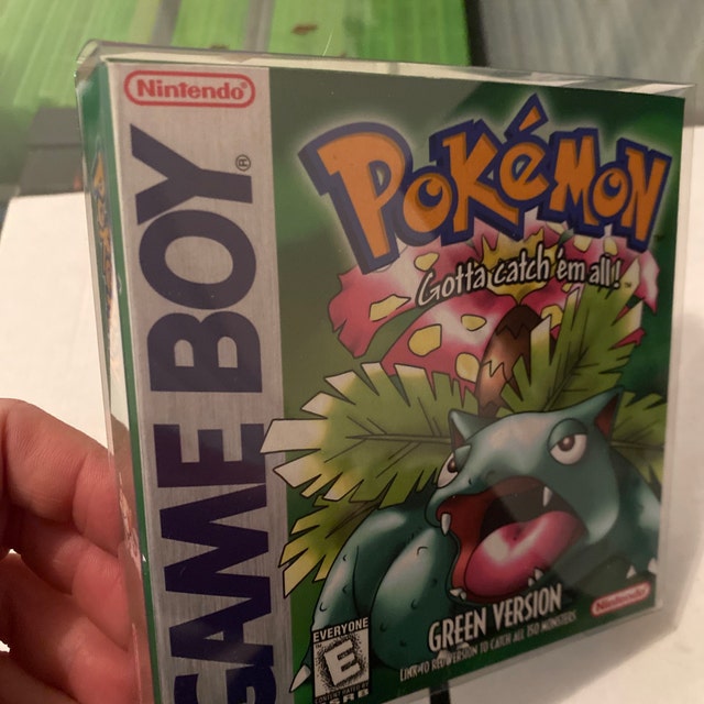 Pokemon Green Box for Game Boy Nintendo - 4 Regions - HQ