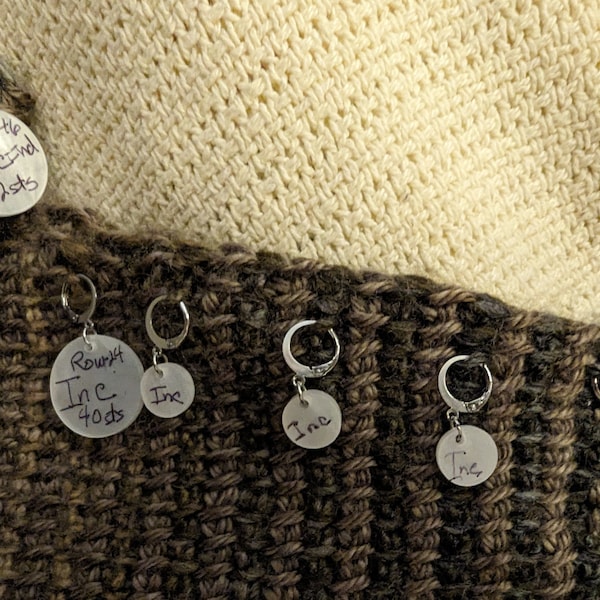 Erasable Pattern Reminder Stitch Markers Knitters Helper Knitting ...