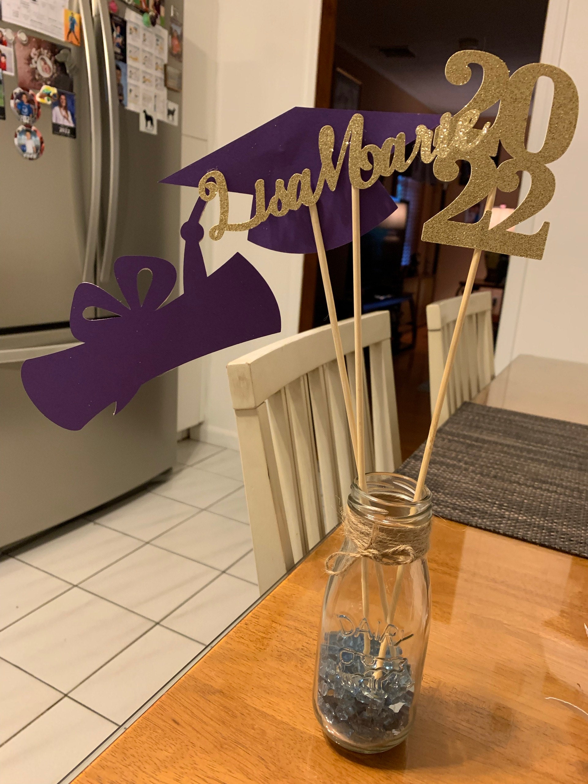 Graduation party decorations 2025, Graduation Centerpiece Sticks