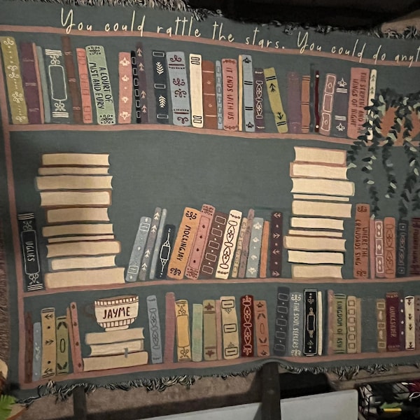 Custom Blanket - Personalized Bookish Gifts For Book Lovers, Bookworms, Readers - Lost In Stories