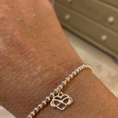 silver stretch bracelets with charms Black Friday New Prices
