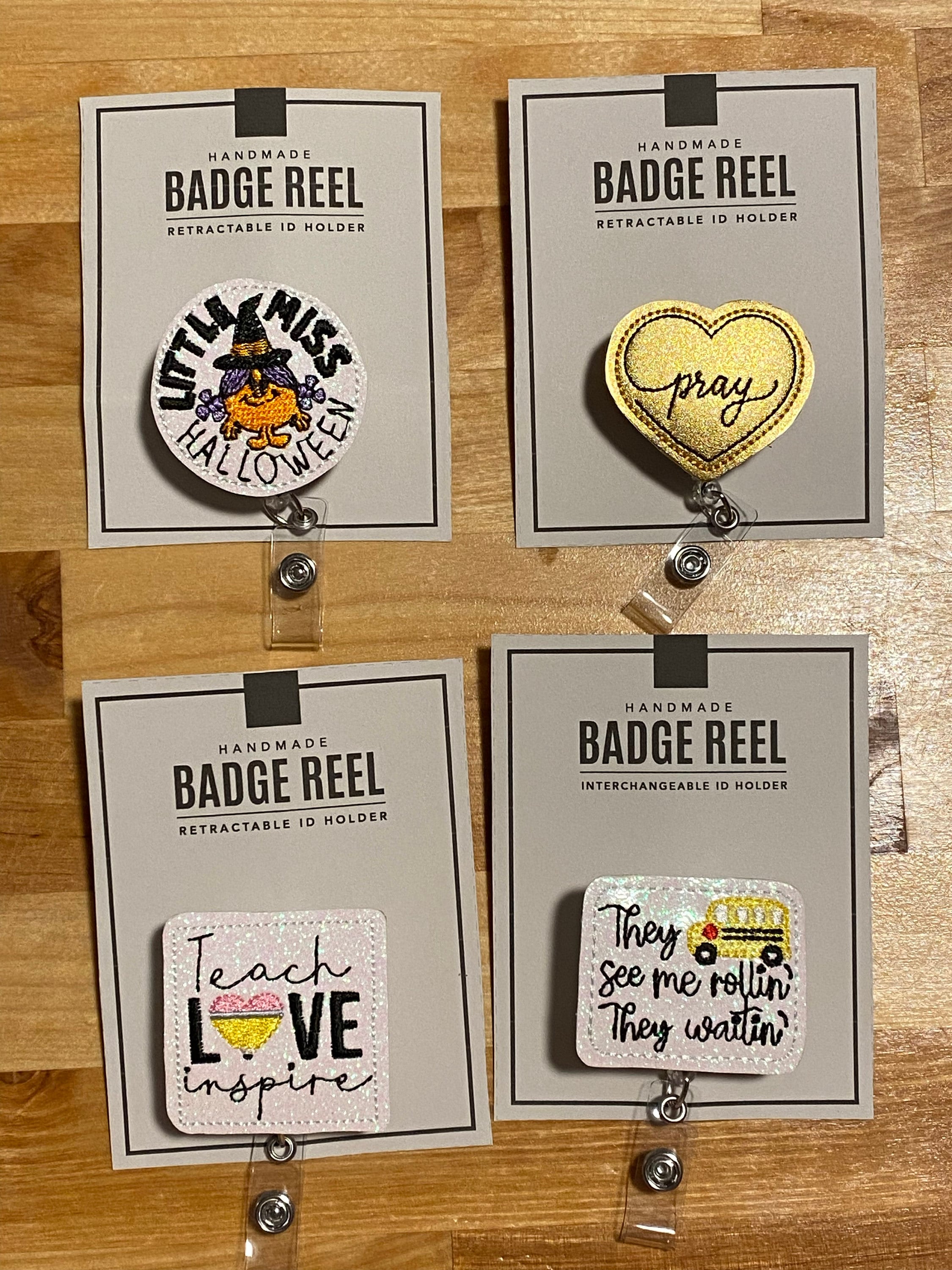 PRINTABLE Badge Reel Display Cards Digital PDF