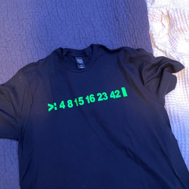 Lost | T-shirt | Numbers | Lost TV Show, 4, 8, 15, 16, 23 and 42