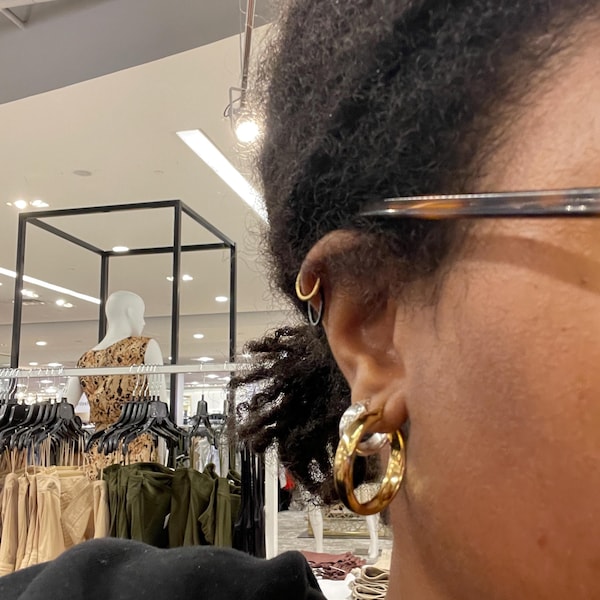 16G 316L Surgical Steel Long Curved Disturbed Chin Lip Ring Labret Horn ...