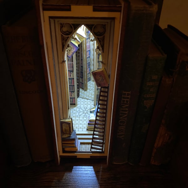 Alchemy Library Diorama Bookshelf Insert - Etsy