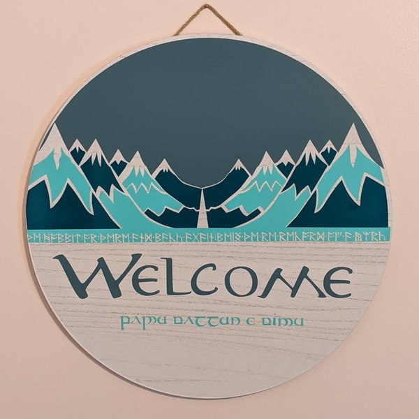 SVG: Hobbit-inspired Welcome Sign - Cricut File - Silhouette Studio ...